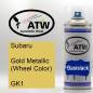 Preview: Subaru, Gold Metallic (Wheel Color), GK1: 400ml Sprühdose, von ATW Autoteile West.